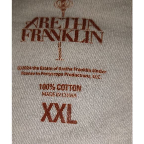 Aretha Franklin Tshirt Top XXL Perryscope 2024 Estate Queen Of Soul Adult - Picture 4 of 14